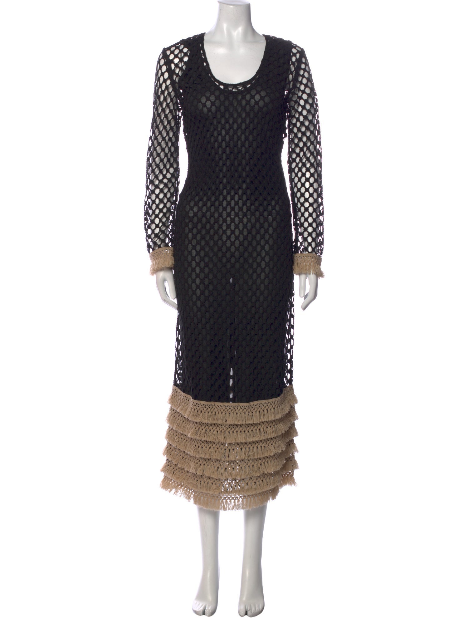 By Malene Birger Lace Pattern Long Dress