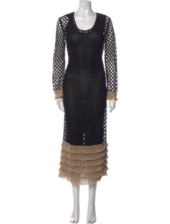 By Malene Birger Lace Pattern Long Dress