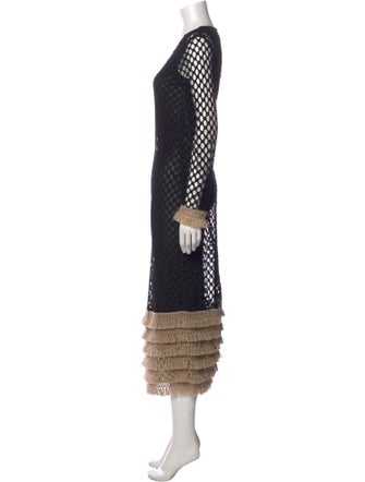 By Malene Birger Lace Pattern Long Dress
