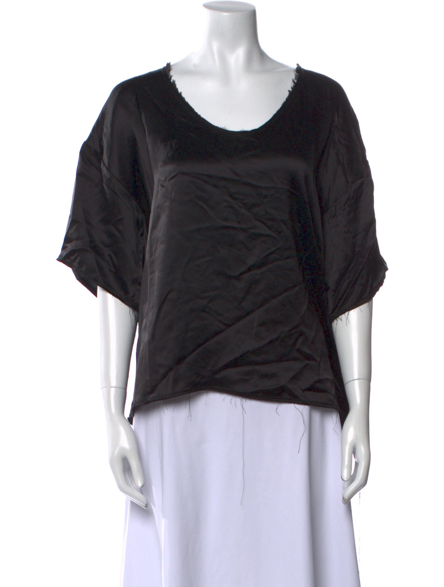 By Malene Birger Scoop Neck Short Sleeve Top