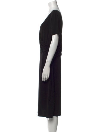 By Malene Birger V-Neck Knee-Length Dress