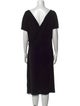 By Malene Birger V-Neck Knee-Length Dress
