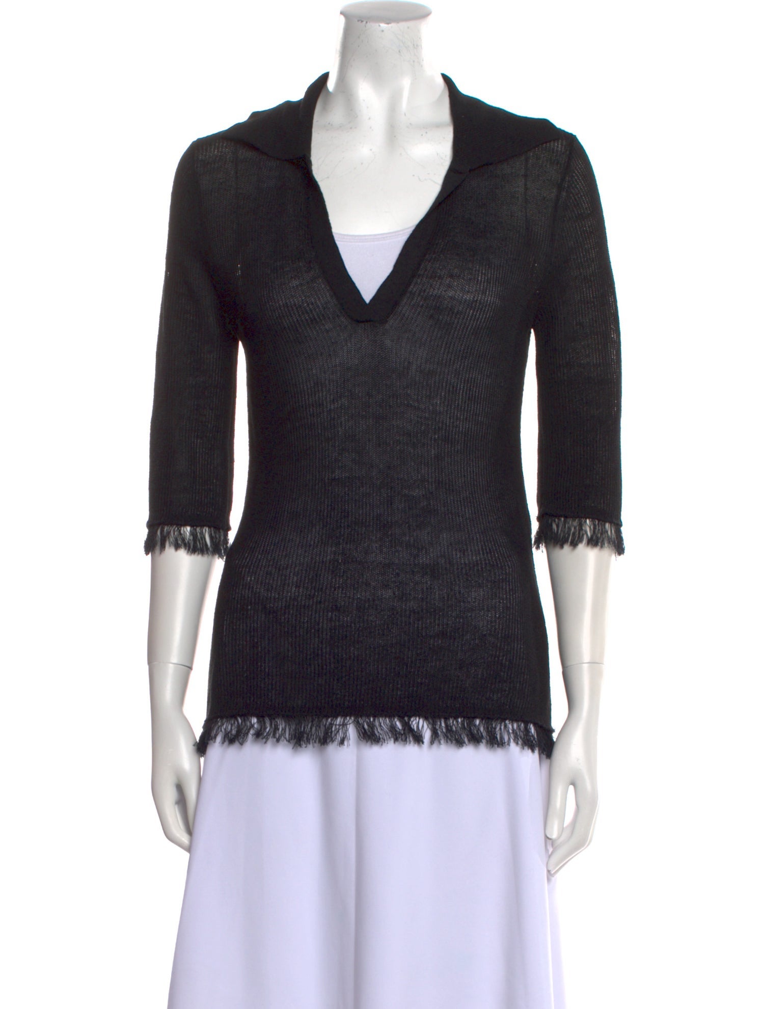 By Malene Birger Linen V-Neck Sweater