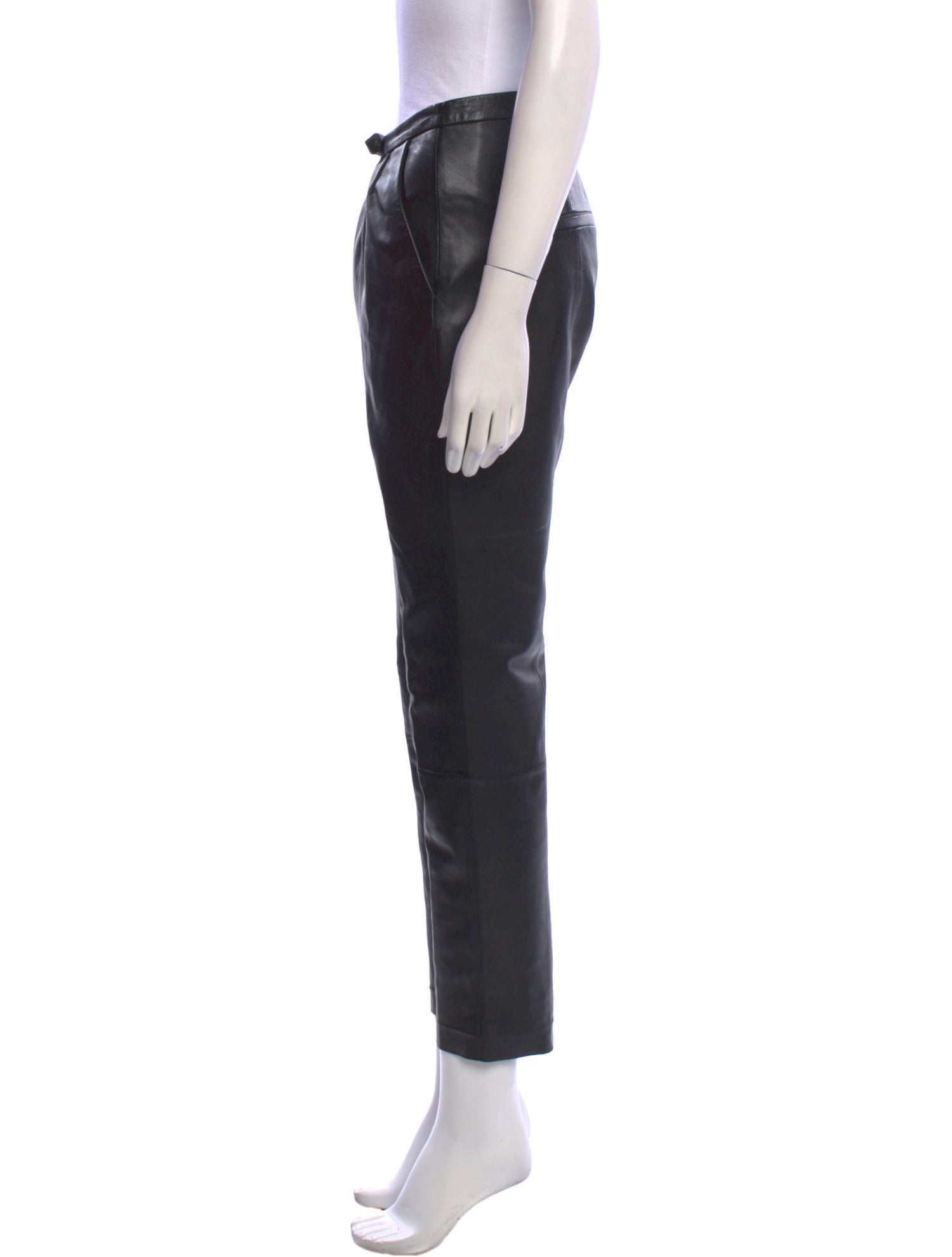 By Malene Birger Leather Straight Leg Pants