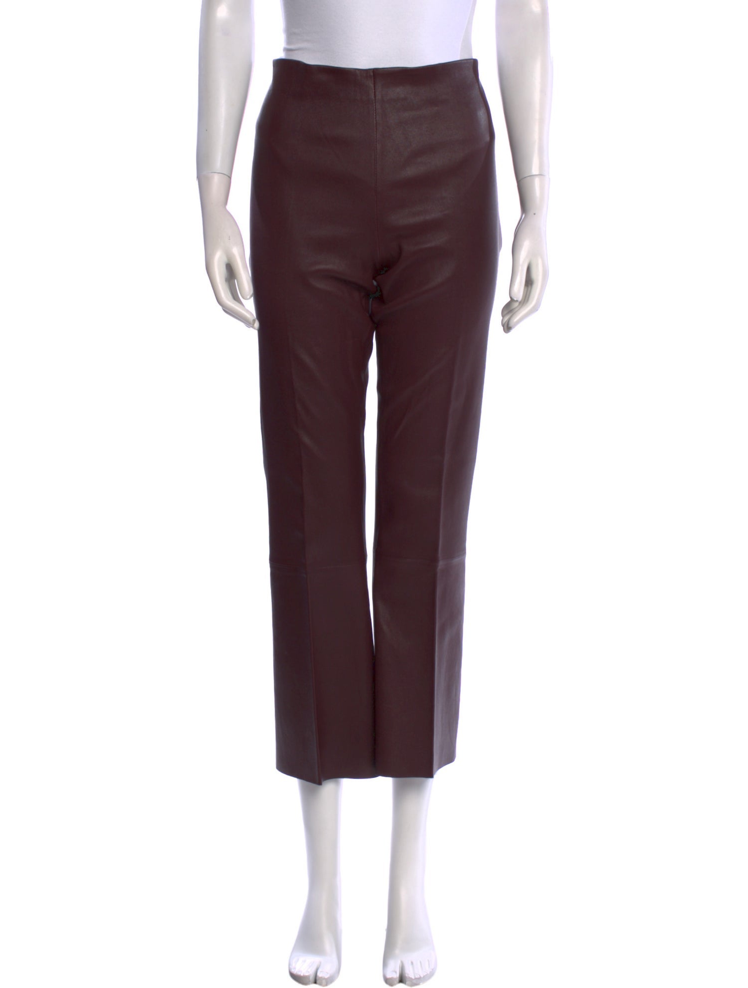 By Malene Birger Leather Straight Leg Pants