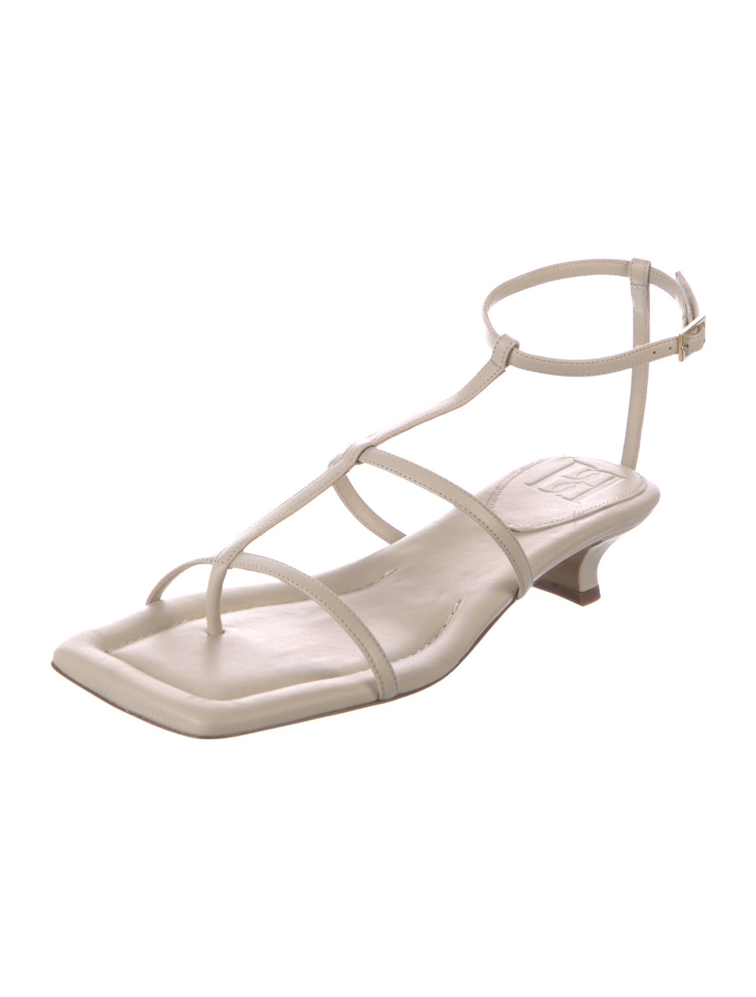 By Malene Birger Leather T-Strap Sandals