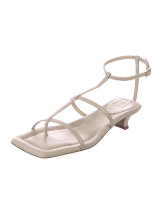 By Malene Birger Leather T-Strap Sandals