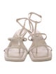 By Malene Birger Leather T-Strap Sandals