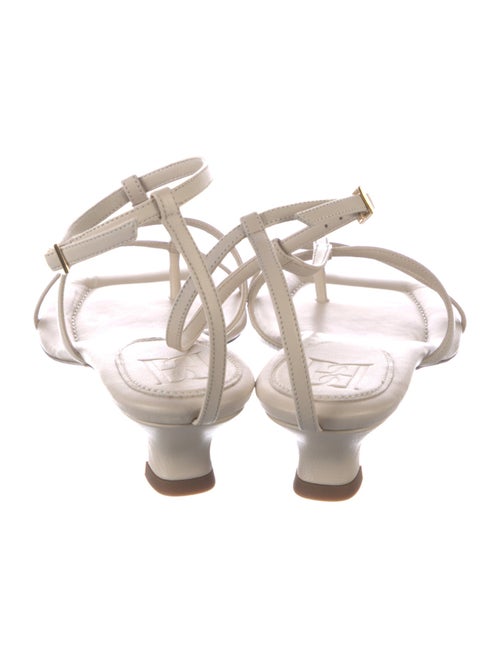 By Malene Birger Leather T-Strap Sandals