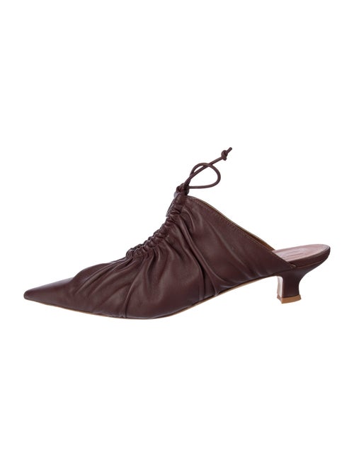By Malene Birger Leather Bow Accents Mules