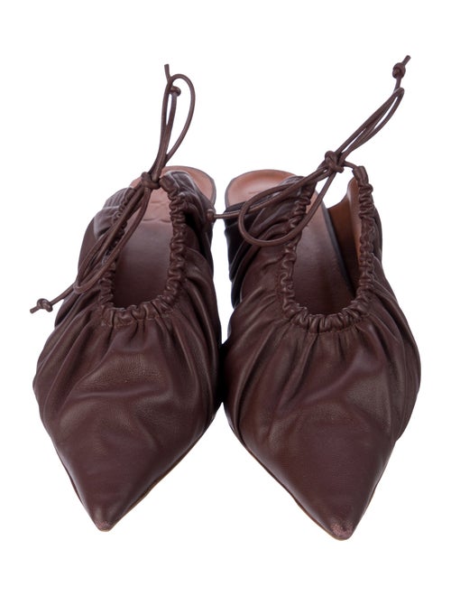 By Malene Birger Leather Bow Accents Mules