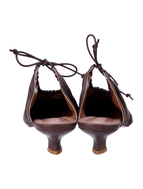 By Malene Birger Leather Bow Accents Mules