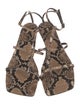 By Malene Birger Animal Print T-Strap Sandals