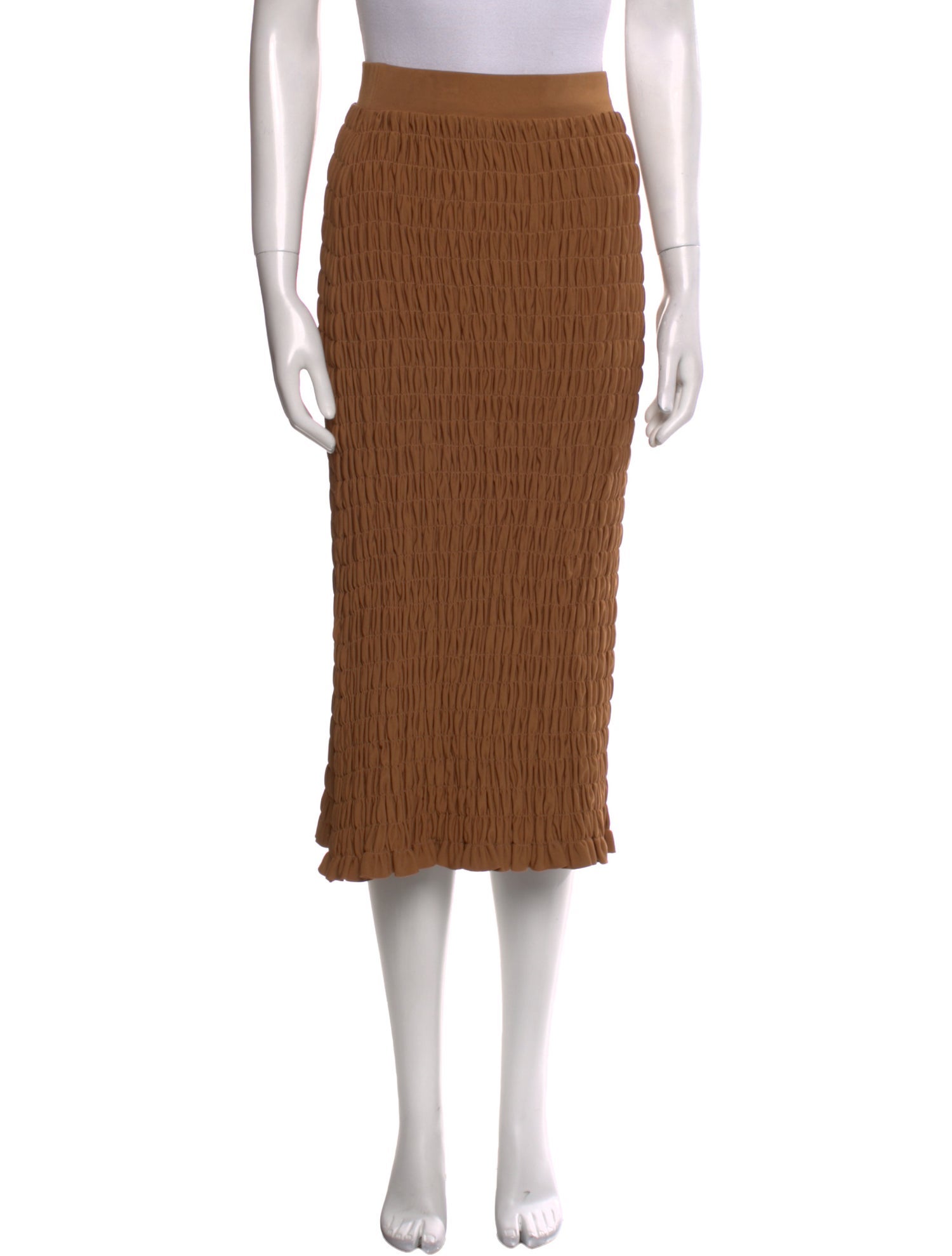 By Malene Birger Ruffle Embellishment Midi Length Skirt