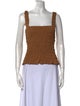 By Malene Birger Square Neckline Sleeveless Crop Top