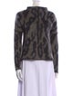 By Malene Birger Animal Print Crew Neck Sweater