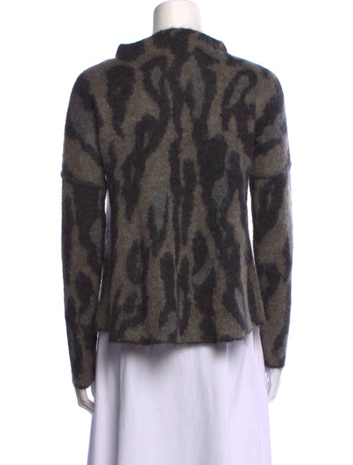 By Malene Birger Animal Print Crew Neck Sweater