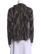 By Malene Birger Animal Print Crew Neck Sweater