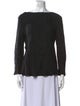By Malene Birger Bateau Neckline Three-Quarter Sleeve Blouse