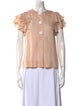 By Malene Birger Silk Crew Neck Blouse