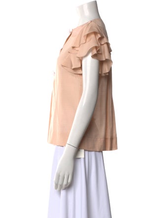 By Malene Birger Silk Crew Neck Blouse