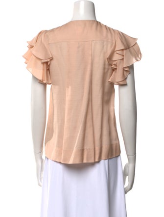 By Malene Birger Silk Crew Neck Blouse