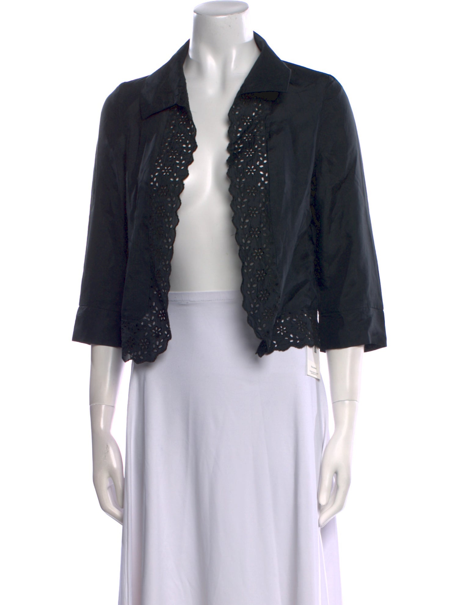 By Malene Birger Silk Open Front Crop Top