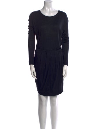 By Malene Birger Scoop Neck Mini Dress
