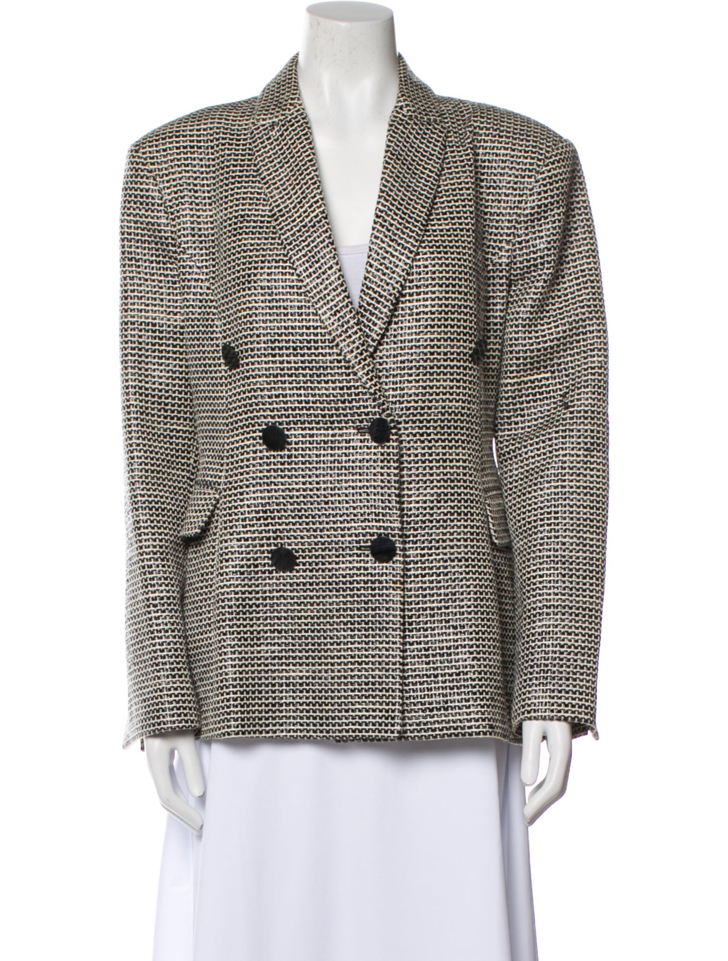 By Malene Birger Houndstooth Print Blazer