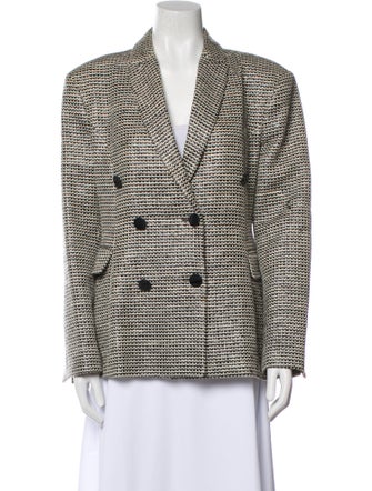 By Malene Birger Houndstooth Print Blazer