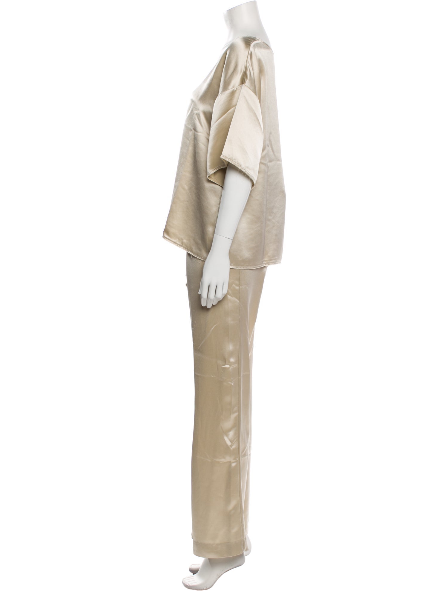 By Malene Birger Amores Raw-Edge Trim Pant Set