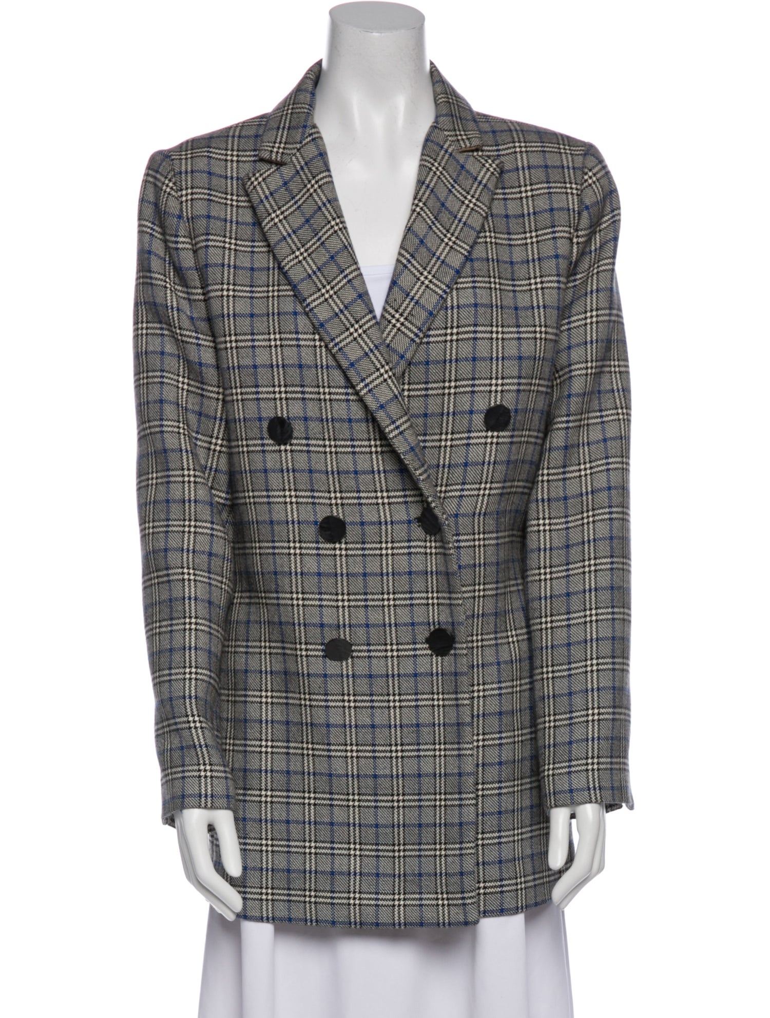 By Malene Birger Plaid Print Blazer