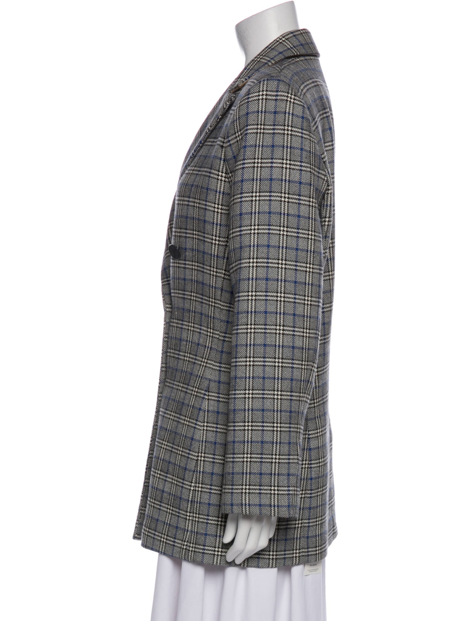 By Malene Birger Plaid Print Blazer