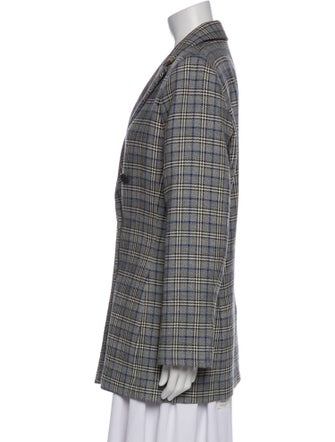 By Malene Birger Plaid Print Blazer