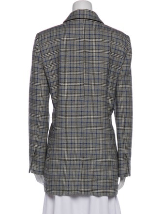By Malene Birger Plaid Print Blazer