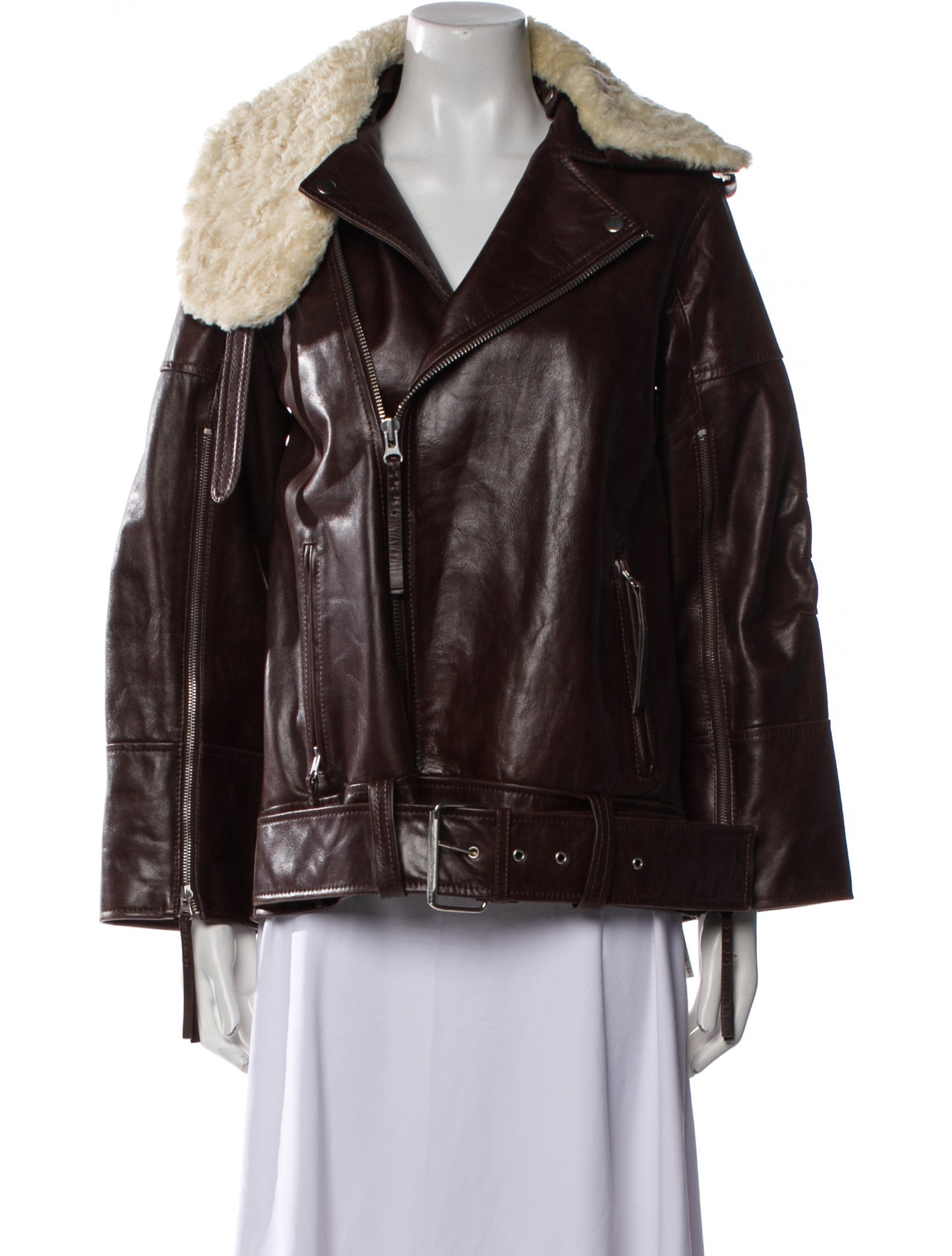 By Malene Birger Calf Leather Biker Jacket