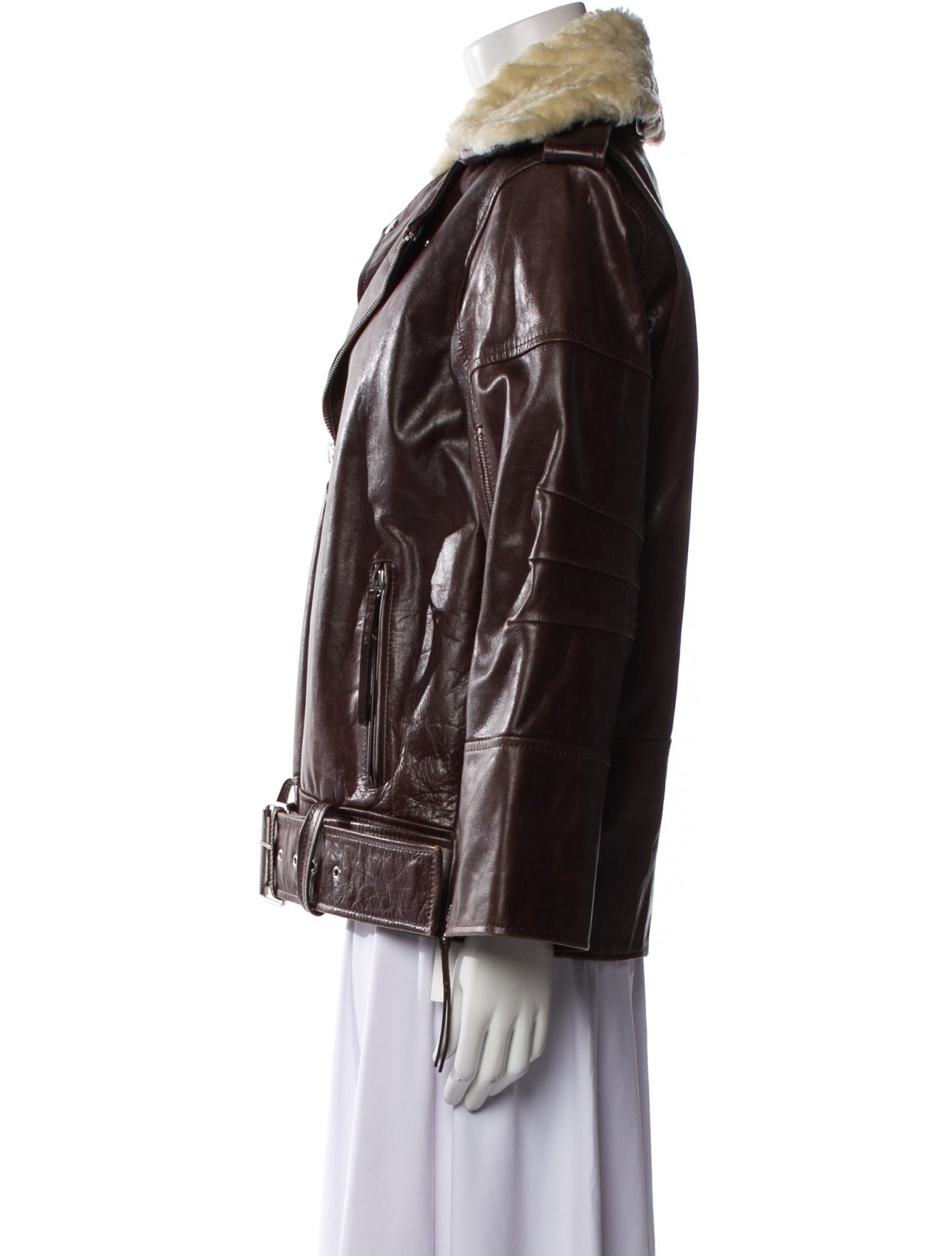 By Malene Birger Calf Leather Biker Jacket