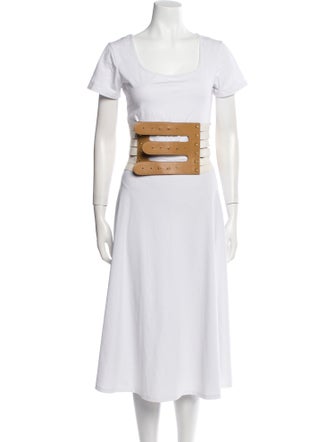 By Malene Birger Wide Leather Waist Belt