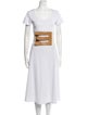By Malene Birger Wide Leather Waist Belt