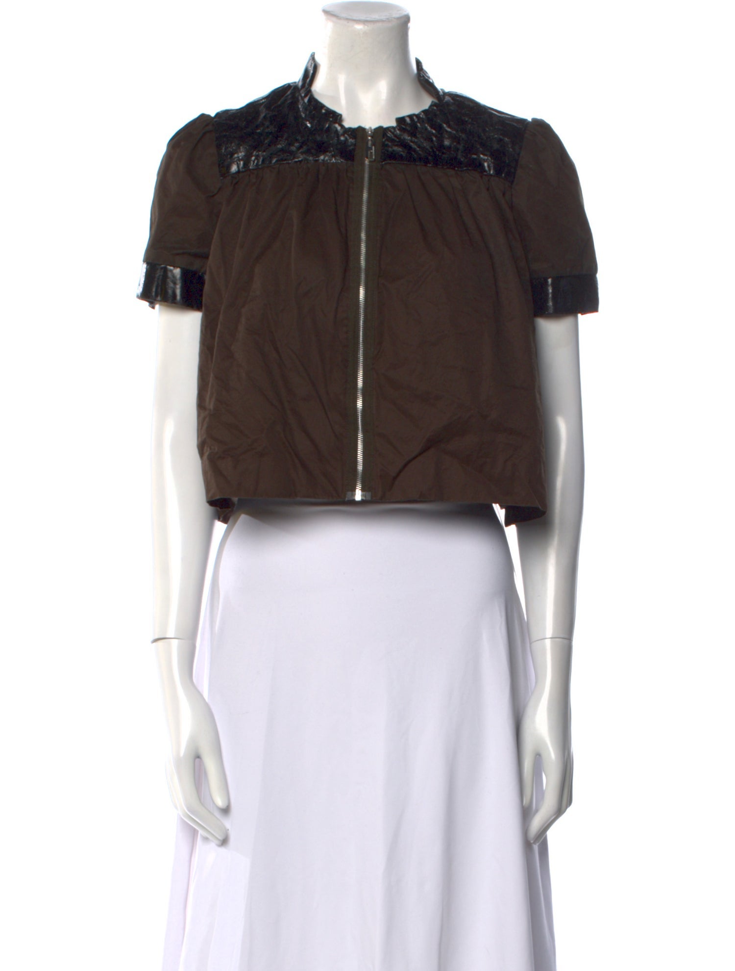 By Malene Birger Crew Neck Short Sleeve Crop Top