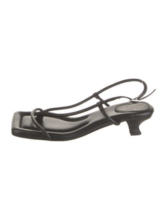 By Malene Birger Leather Slingback Sandals