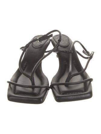 By Malene Birger Leather Slingback Sandals