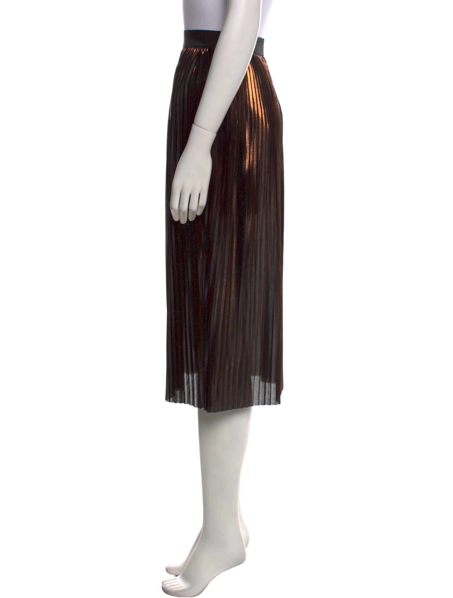 By Malene Birger Pleated Accents Knee-Length Skirt