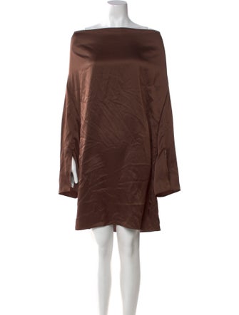 By Malene Birger Bateau Neckline Mini Dress