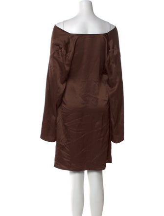 By Malene Birger Bateau Neckline Mini Dress