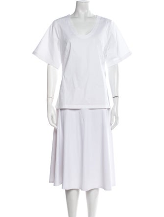 By Malene Birger Scoop Neck Short Sleeve T-Shirt