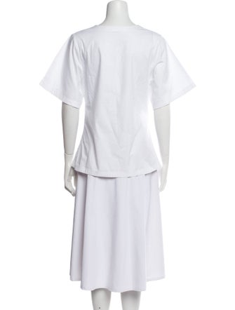 By Malene Birger Scoop Neck Short Sleeve T-Shirt