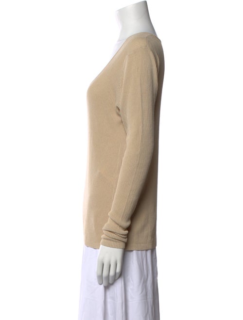 By Malene Birger Scoop Neck Long Sleeve Top