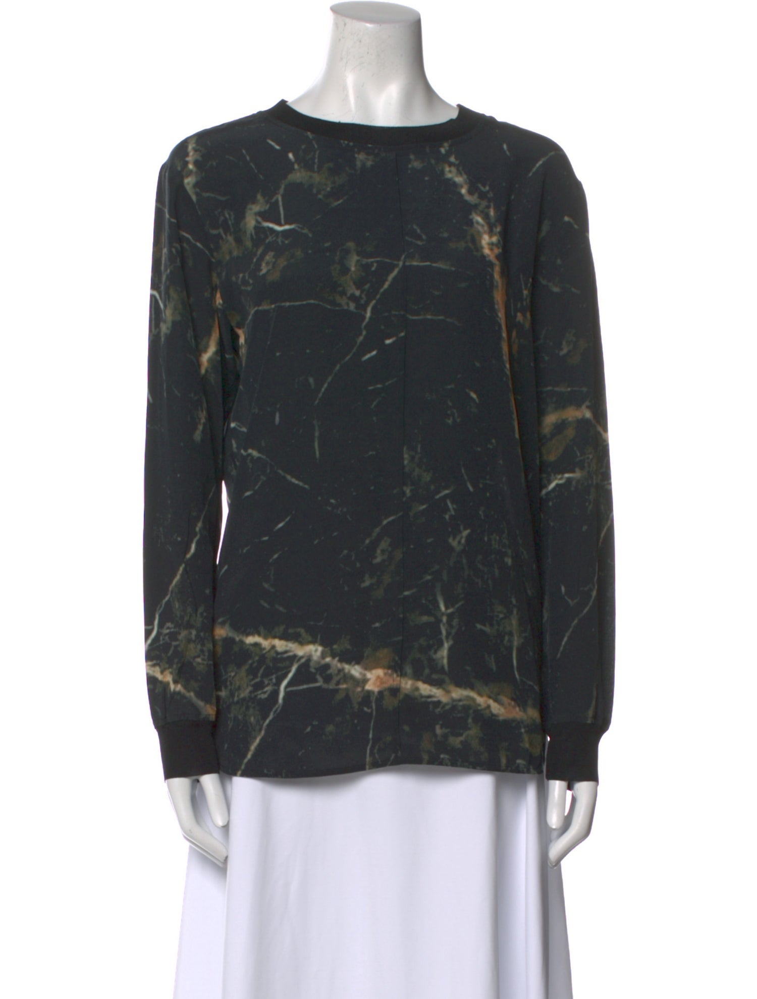 By Malene Birger Silk Printed Sweatshirt