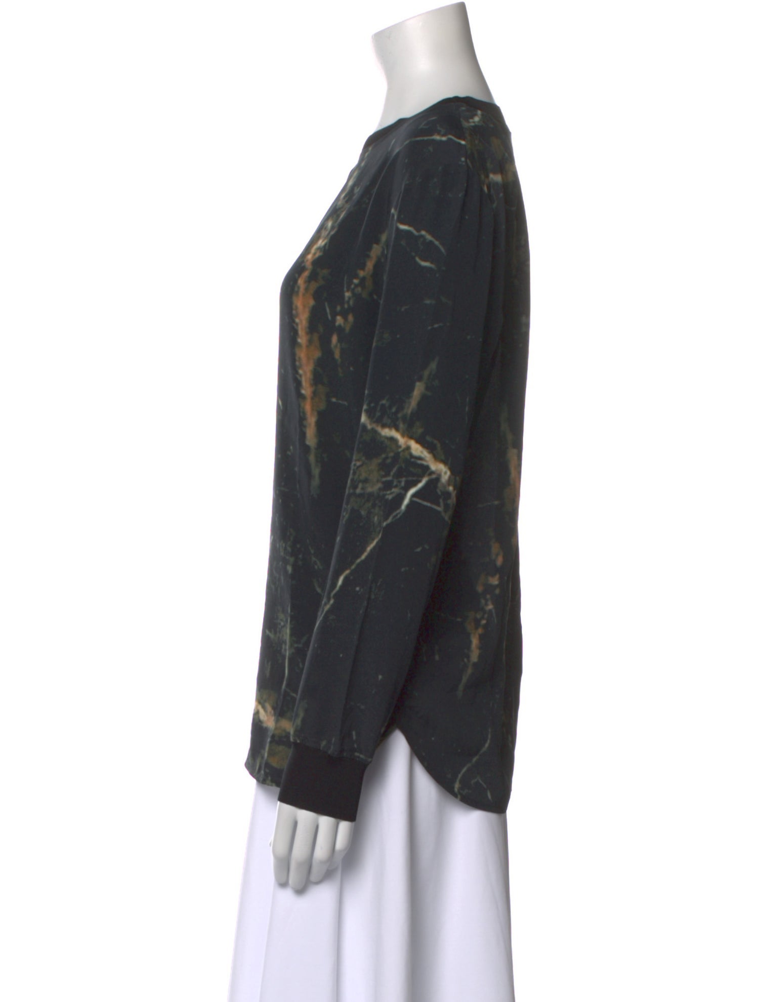 By Malene Birger Silk Printed Sweatshirt